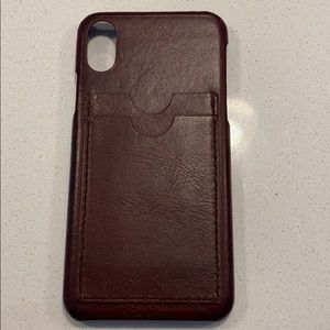 Gently used iPhone X Madewell Leather case